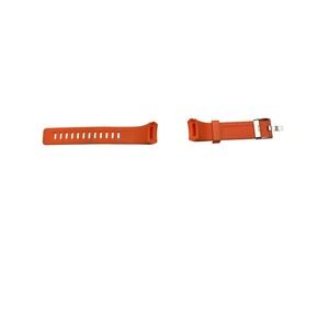 Orange Silicone/Rubber Watch Strap Stainless Buckle Straight End fits 20mm-22mm